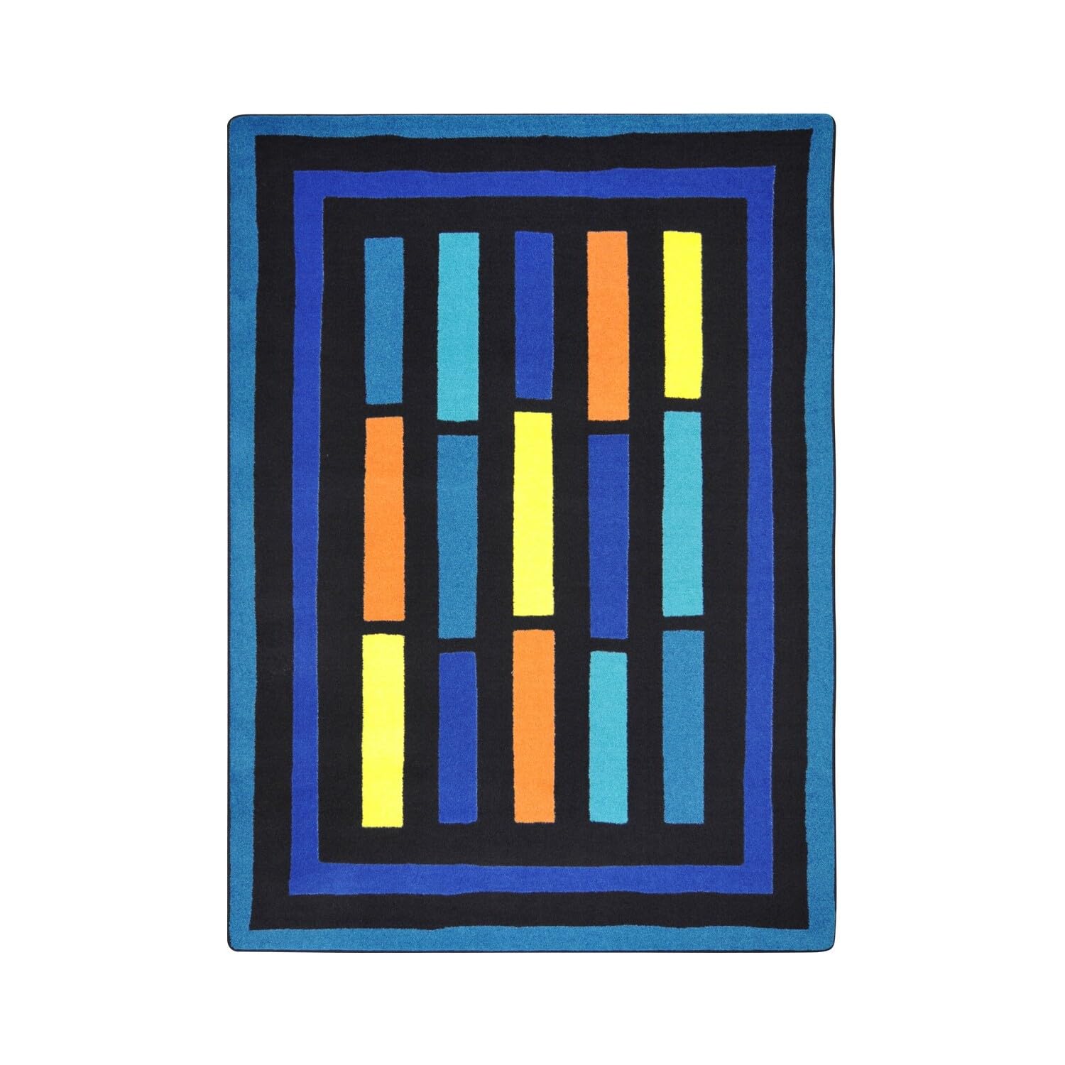 Traffic Jam 78 x 109??area rug in color Blue