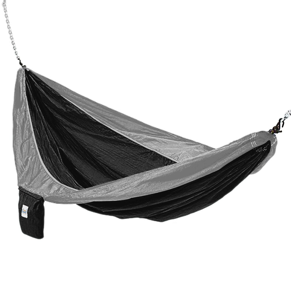 Black And Grey Hammaka Parachute Silk Hammock