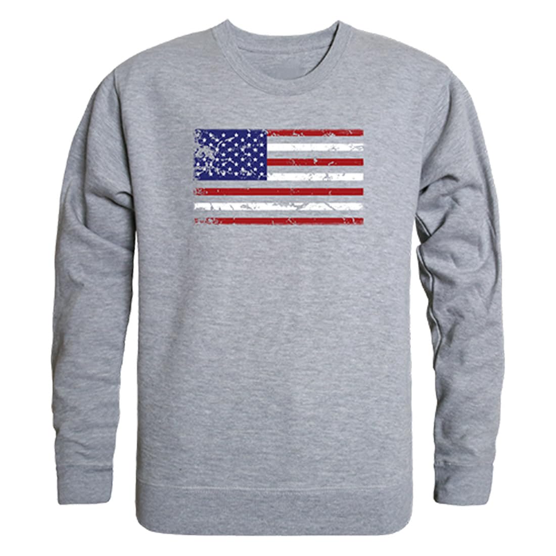 Graphic Crewneck, US Flag, H.Grey, M