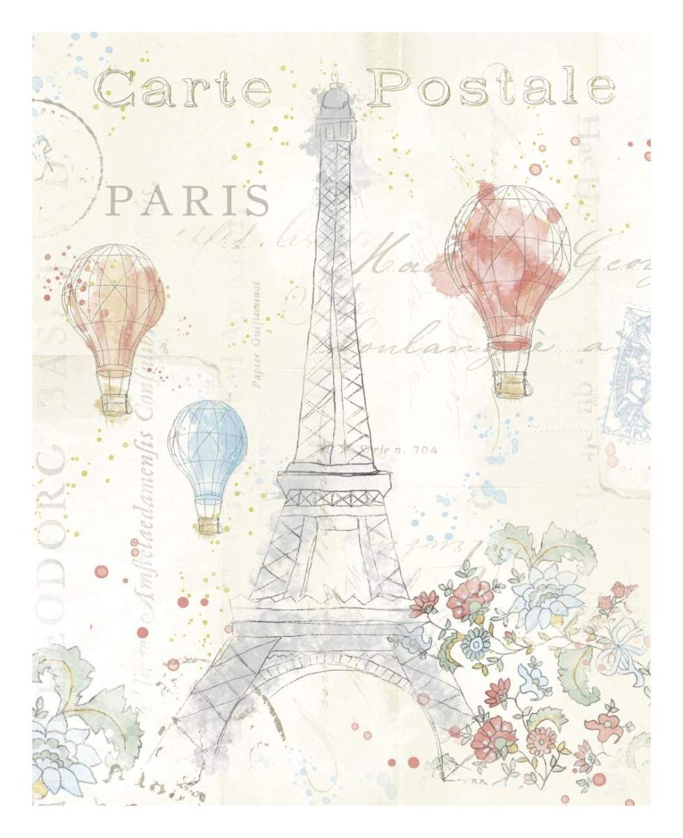 Lighthearted in Paris II -Paper Art-22x26”