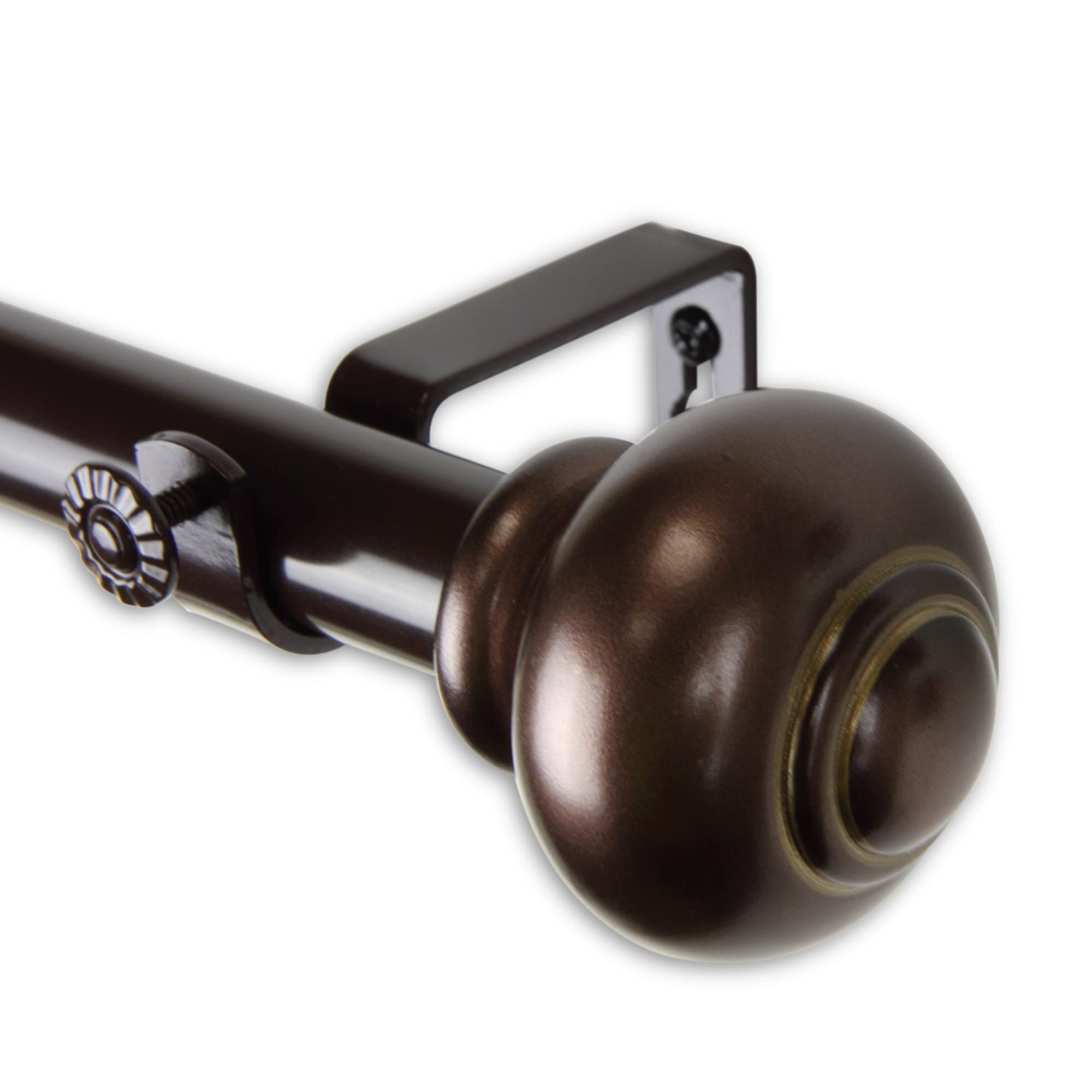 Constantino Curtain Rod 1 OD 48-84 inch  - Bronze