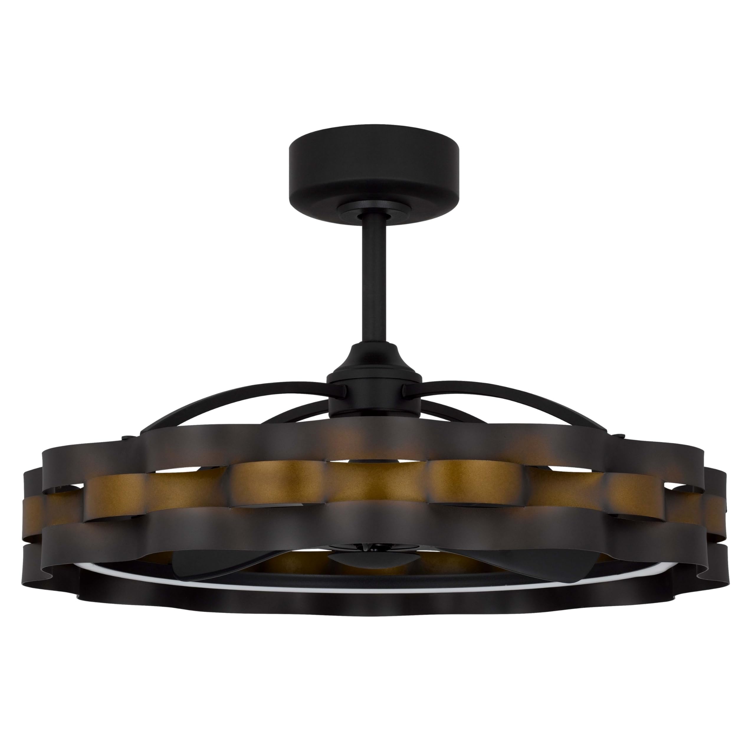 Peme Remote Control Ceiling Fan Light, 30 Inch 6 Speed, Bronze Finish