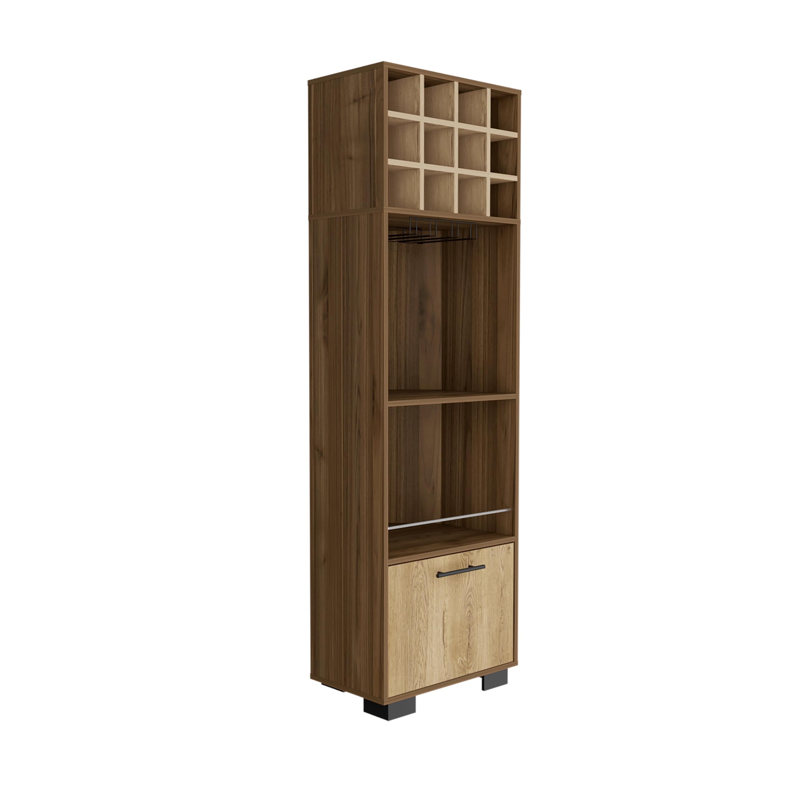 Marsella Corner Bar Cabinet -Living Room -Mahogany / Macadamia
