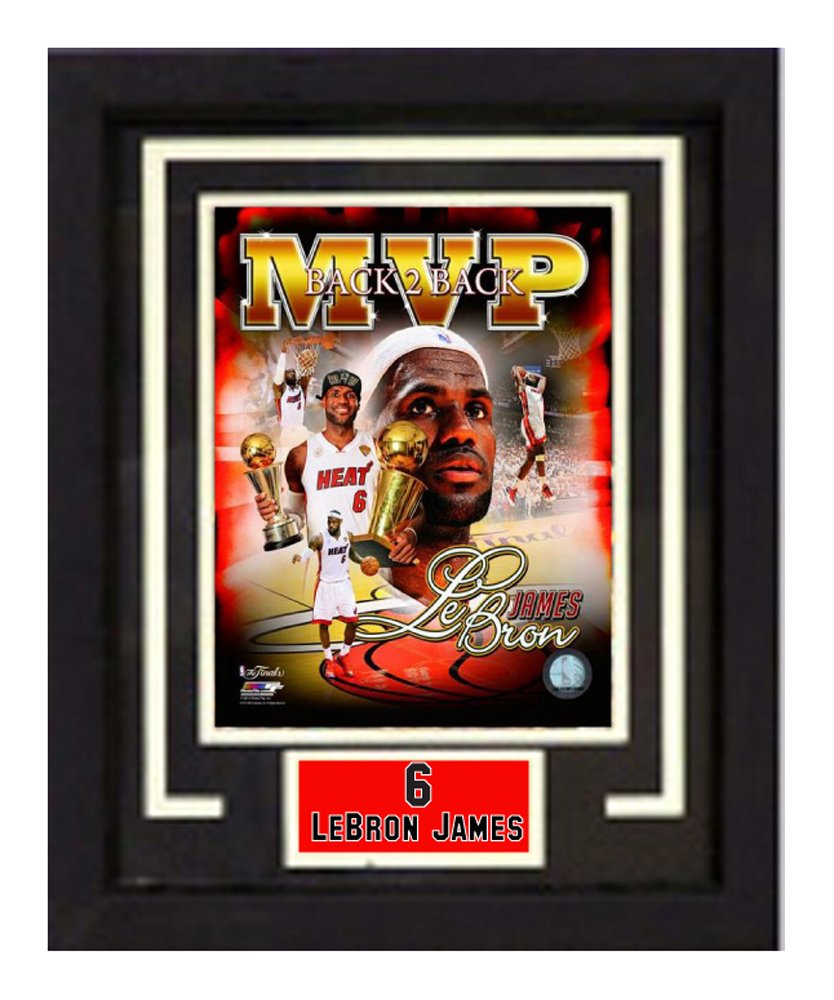 11x14 Deluxe Frame - LeBron James Miami Heat
