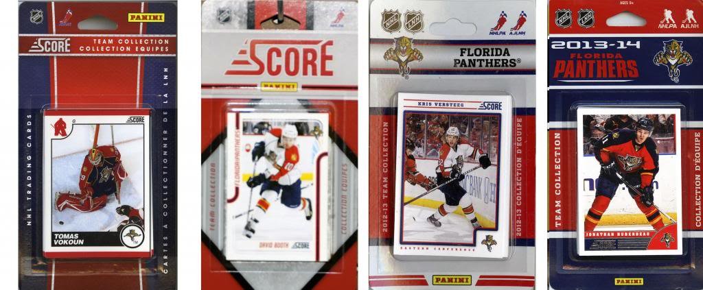 NHL Florida Panthers 4 Different Licensed Trading Card Team Sets