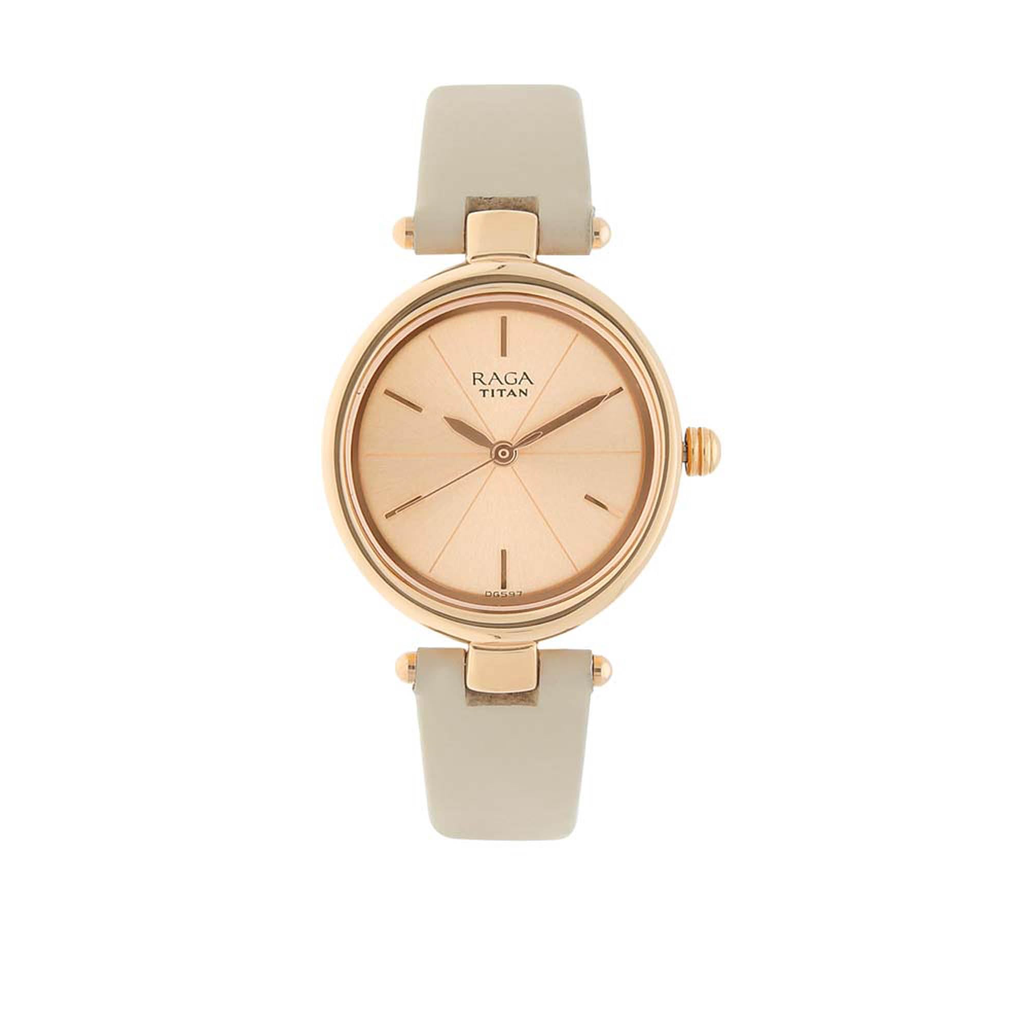 Titan Raga Viva analog Rose Gold Dial Women's Watch NM2579WL01/NN2579WL01/NP2579WL01