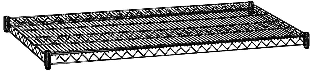 Additional Shelf - for Wire Shelving - 60 Inches Wide - 24 Inches Deep - Black