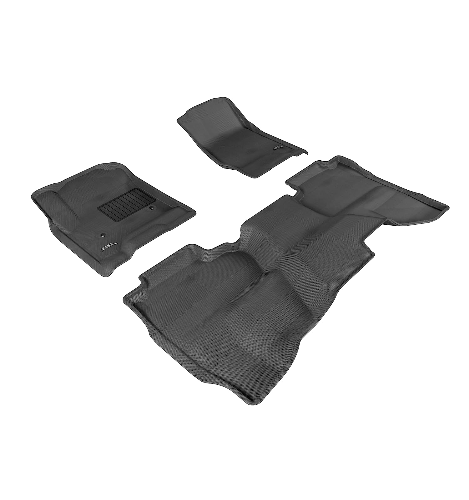 3D MAXpider CHEVROLET SILVERADO 1500 DOUBLE CAB 2014-2018 / 2500HD / 3500HD DOUBLE CAB 2015-2019 / 1500 LD DOUBLE CAB 2019 KAGU BLACK R1 R2