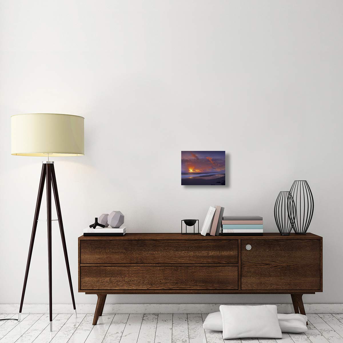 McArthur beach at sunrise, Florida-Canvas Art-16x12”