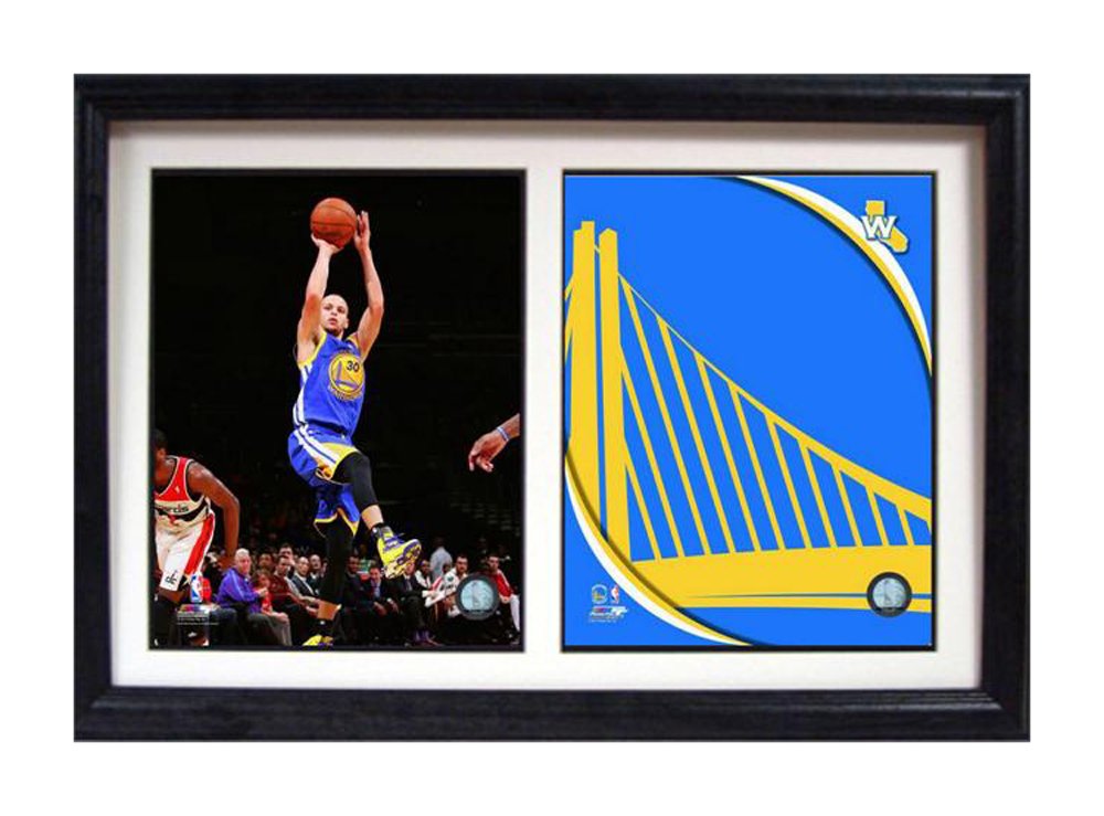 12x18 Double Frame - Stephan Curry Golden State Warriors
