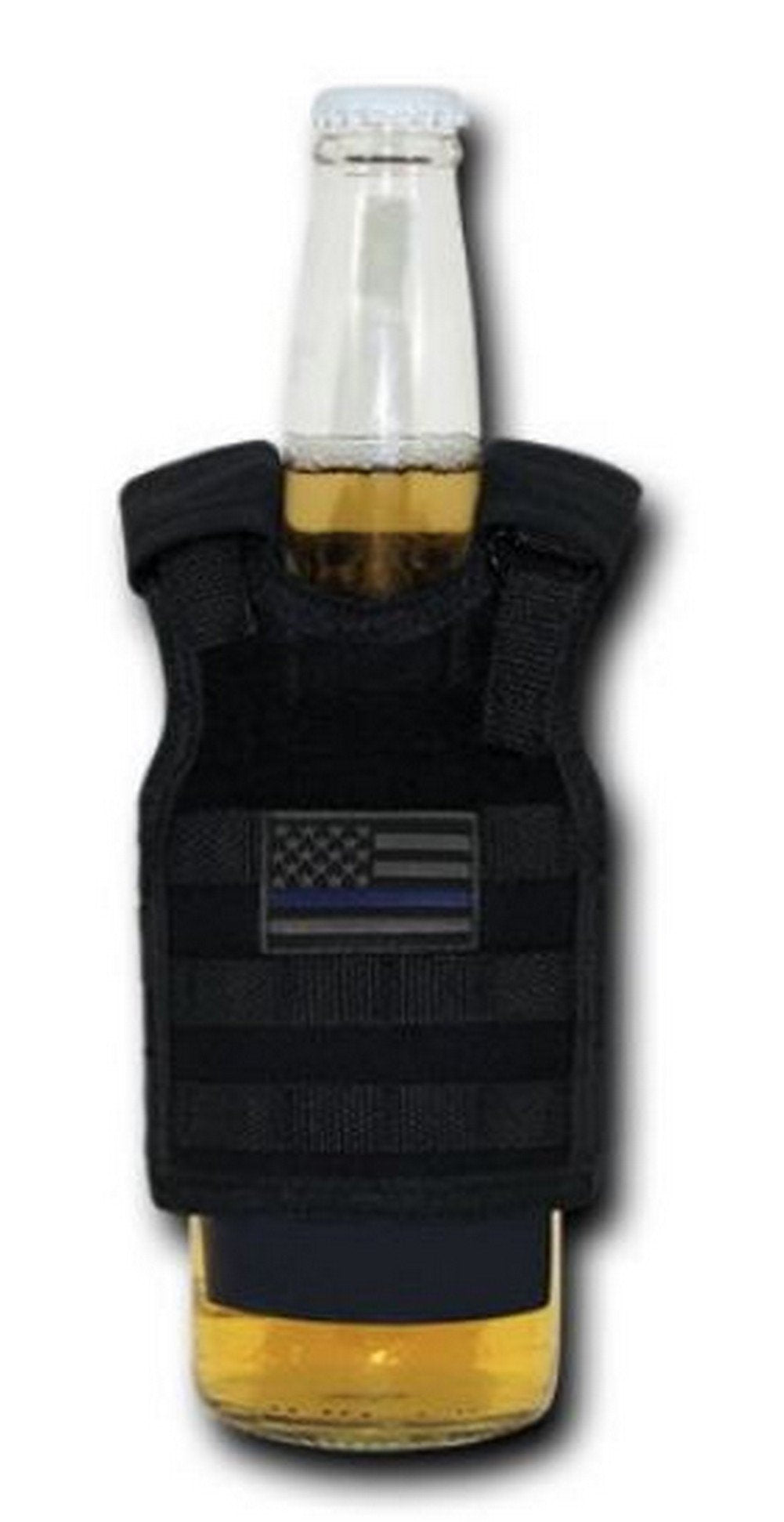Tactical Mini Vest,Thin Blue Line, Black