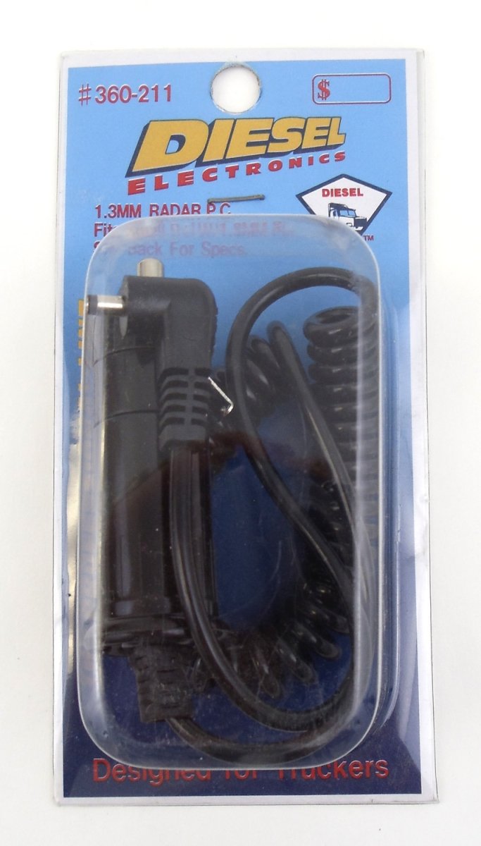 1.3MM RIGHT ANGLE POWER CORD WITH CIGARETTE PLUG