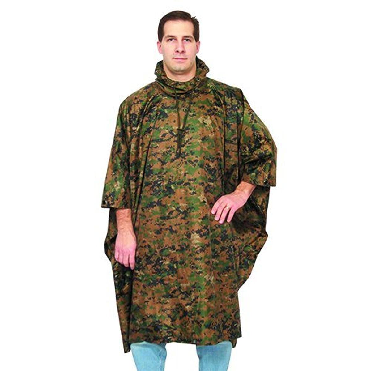 Ripstop Poncho - Digital Woodland