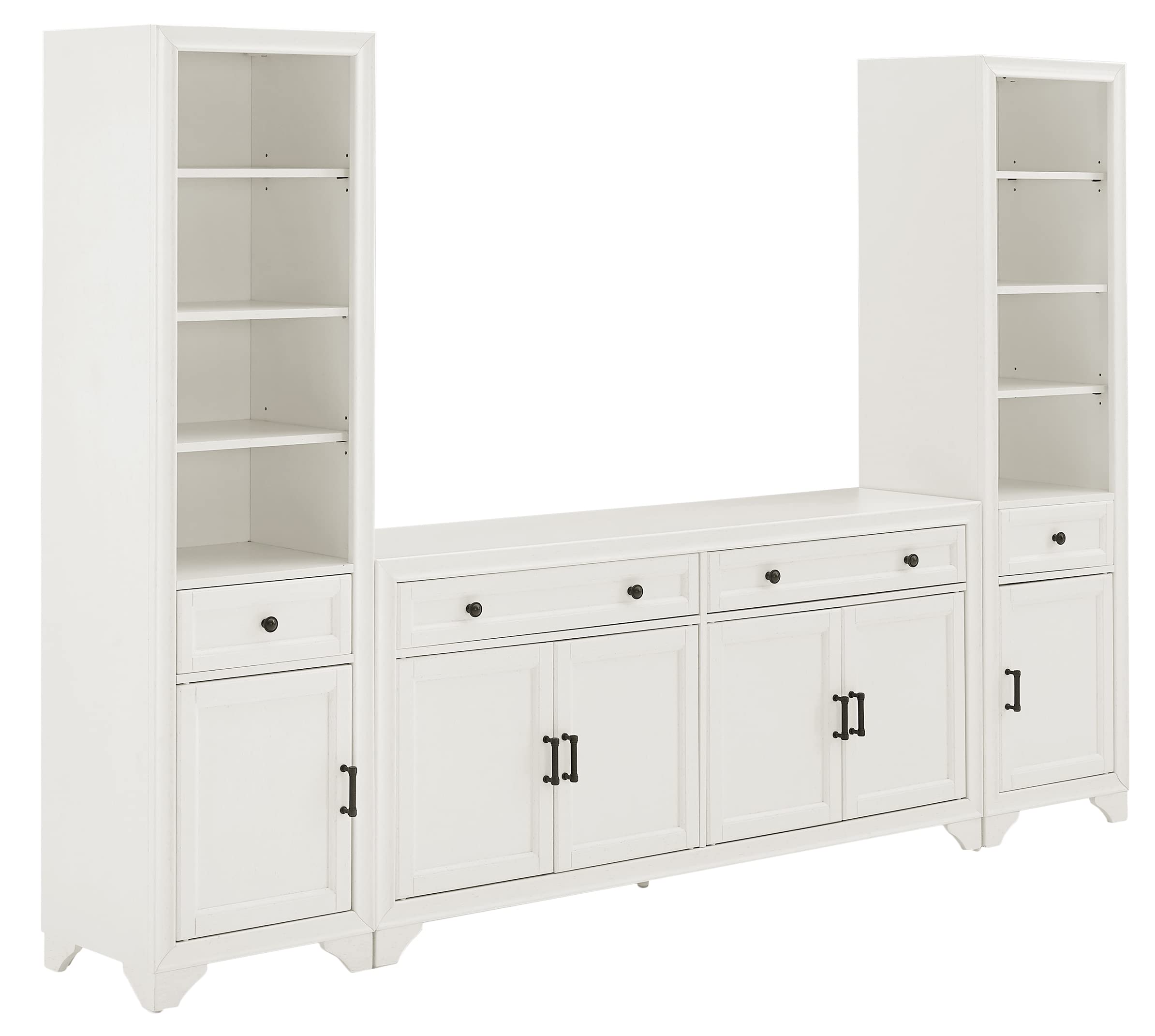 Tara 3Pc Entertainment Set- Sideboard & 2 Bookcases