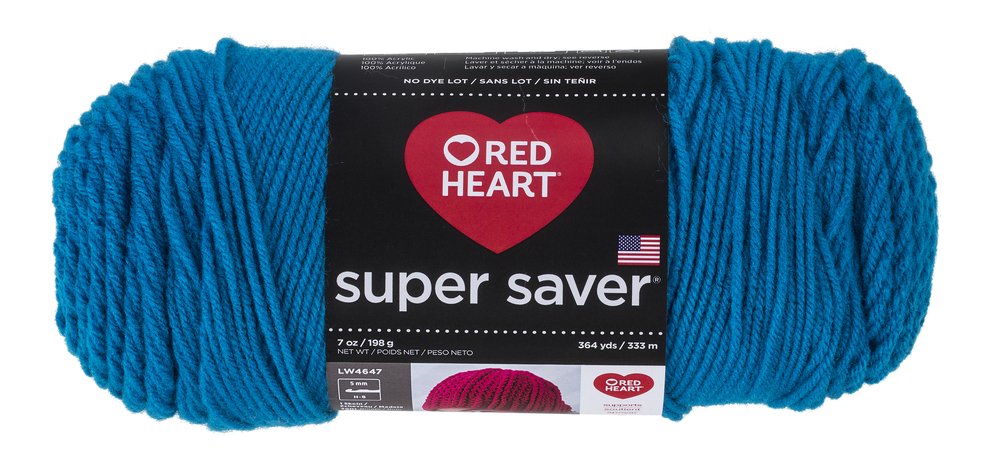 Red Heart Super Saver Yarn E3000506, Solid-Pool