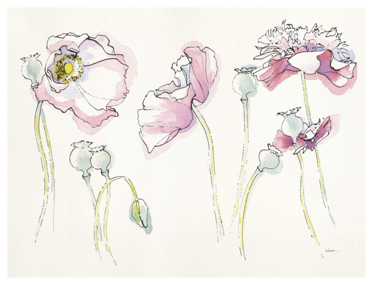 Pink Somniferums -Paper Art-50x38”