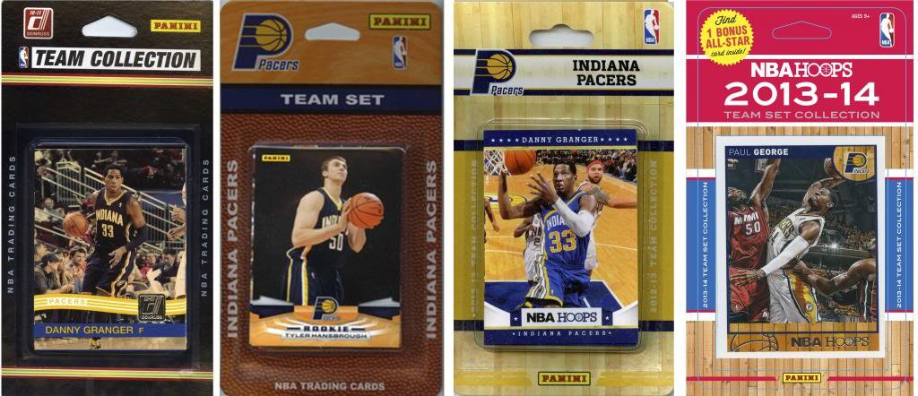 NBA Indiana Pacers 4 Different Licensed Trading Card Team Sets