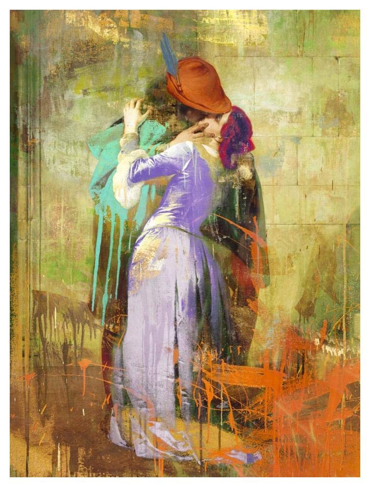 Hayezs Kiss 2.0-Paper Art-38x50”