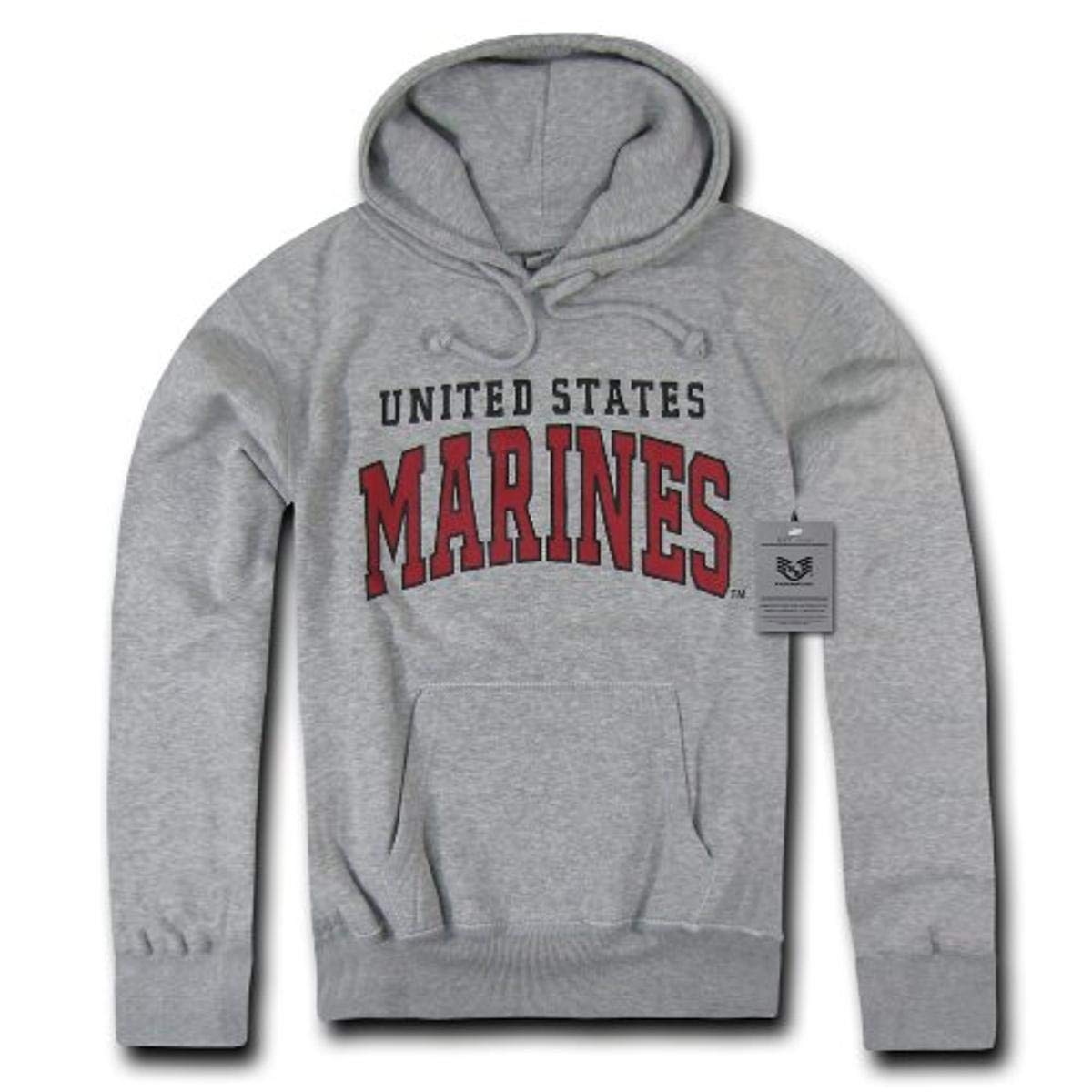 Pullover Hoodie,US Marines, H.Grey, XL