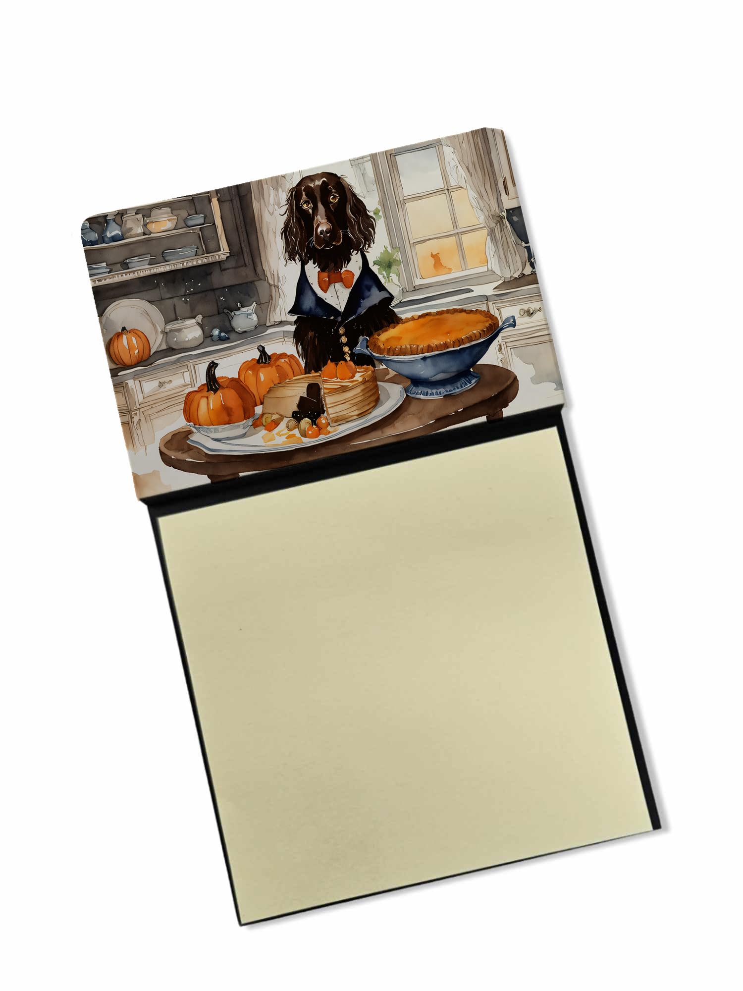 Boykin Spaniel Fall Kitchen Pumpkins Sticky Note Holder