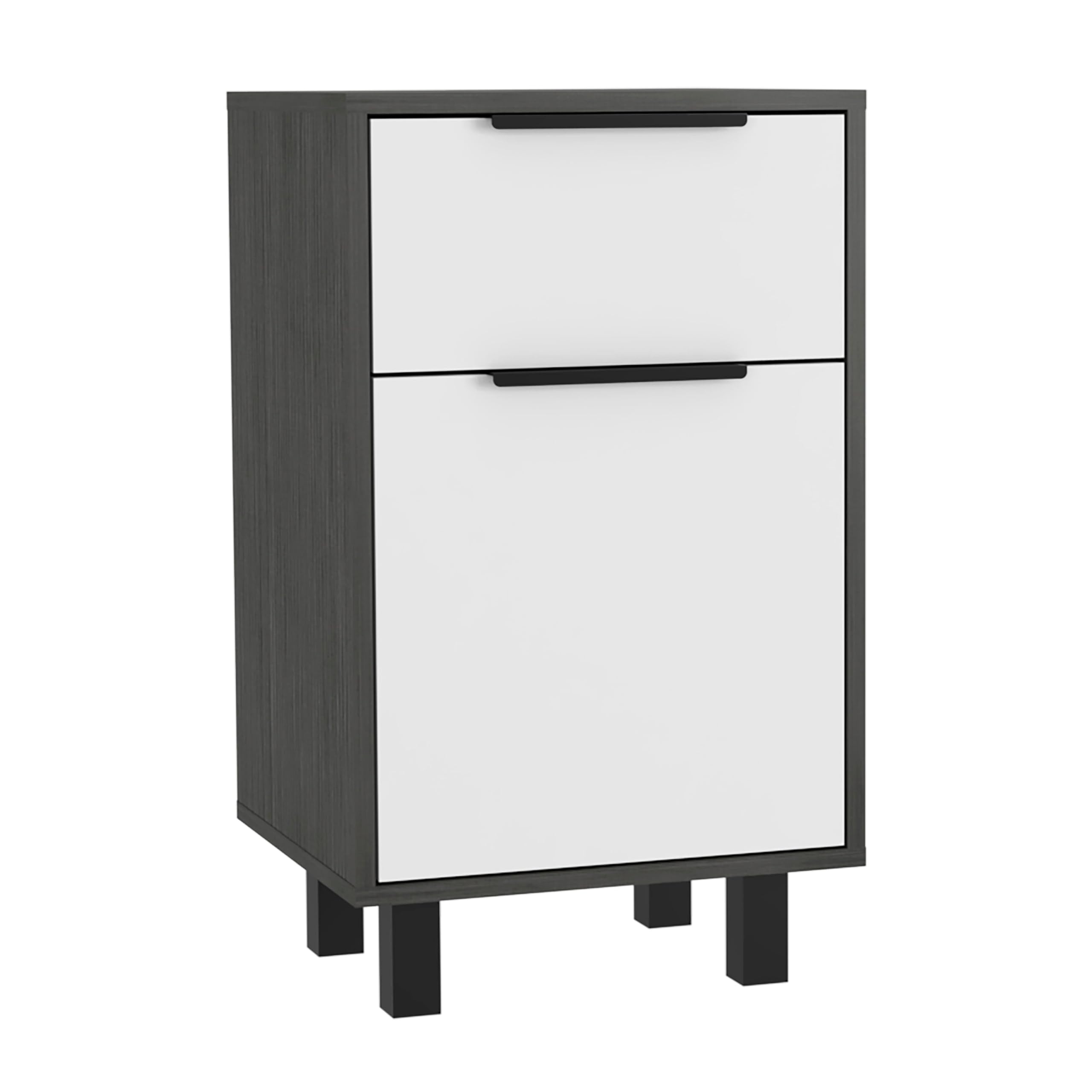 Kaia Z Nightstand, One Drawer, One Cabinet,  Four Legs, Superior Top