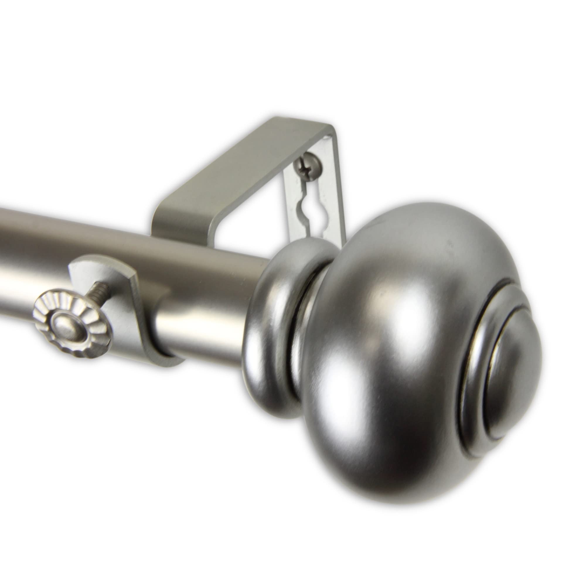 Constantino Curtain Rod 1 OD 28-48 inch  - Satin Nickel