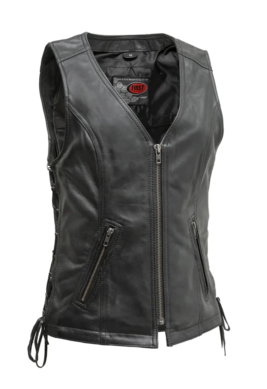 Cindy Womens Leather Motorcycle Vest