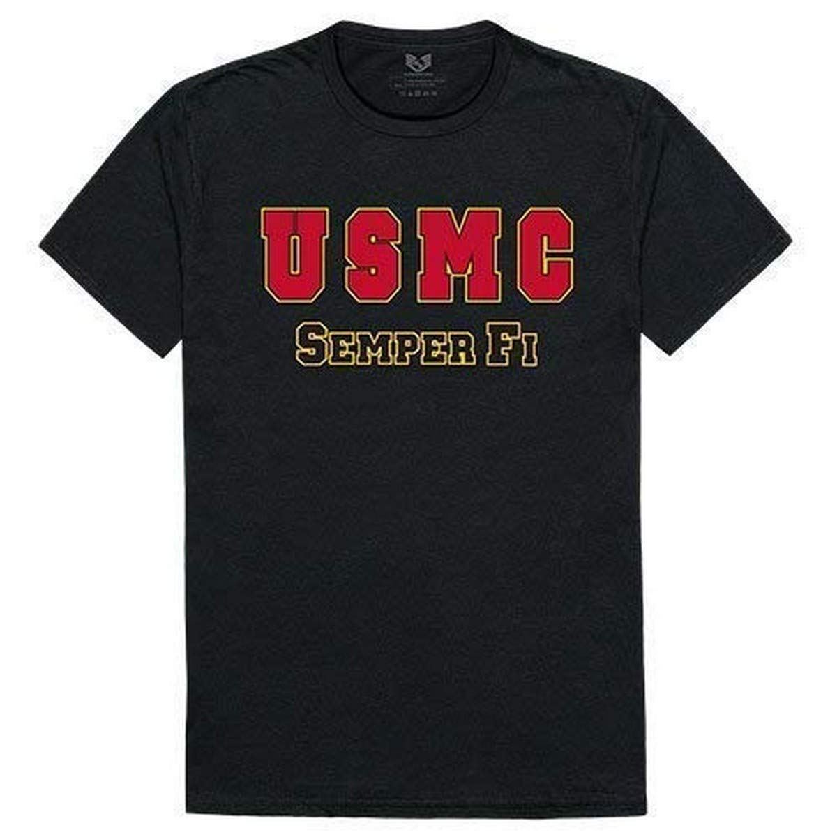 Relaxed Graphic Ts, USMC, Black, M