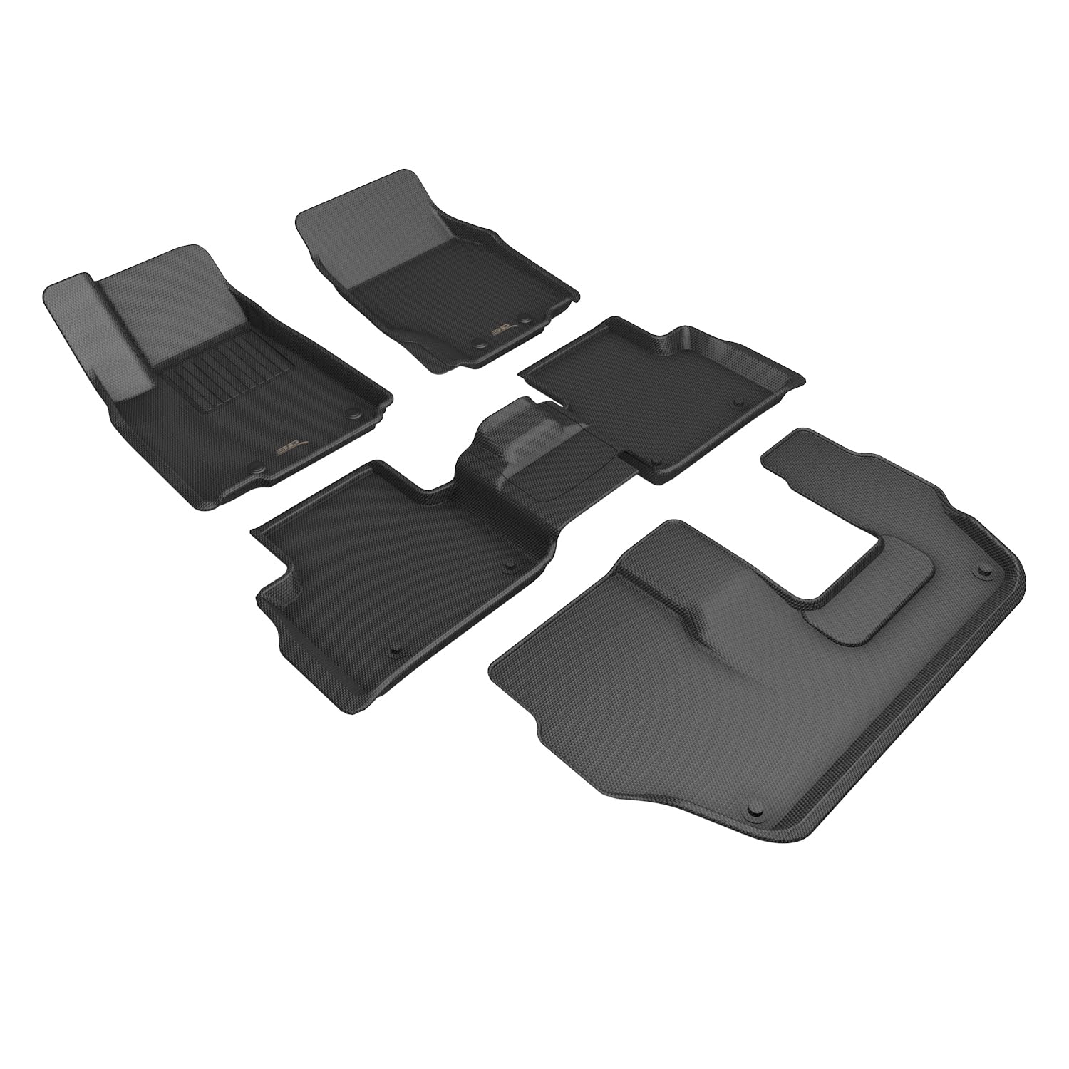 3D MAXpider Compatible with JEEP GRAND CHEROKEE L (WL) 7-SEAT 2022-2026 KAGU BLACK R1 R2 R3
