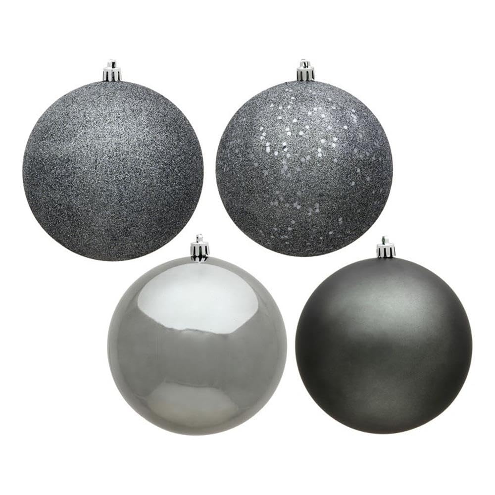 Casafoyer  6” Pewter Ball 4 Finish Asst 4/Bag - N591587DA - (Pack Of 2)
