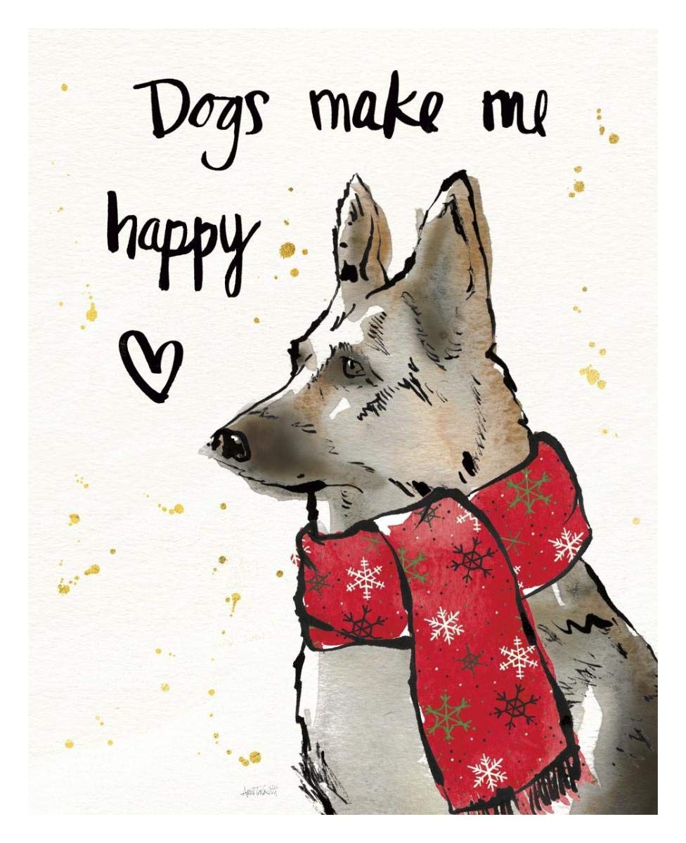 Strike a Paws VIII Christmas -Paper Art-24x30”