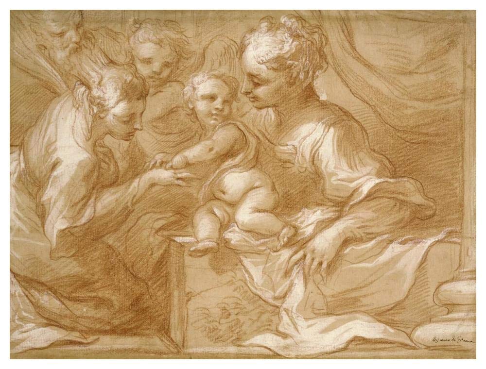 Mystic Marriage of Saint Catherine-Paper Art-50x38”