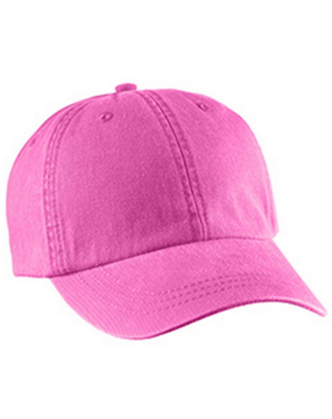 LP101 | OPTIMUM-SOLID PGMT- Pigment dyed, garment washed cotton twill, six panel, low profile, unstructured cap with Adams Cool-Crown mesh lining and leather strap closure with antique brass buckle and grommet.  - NEON PINK <br>NEW