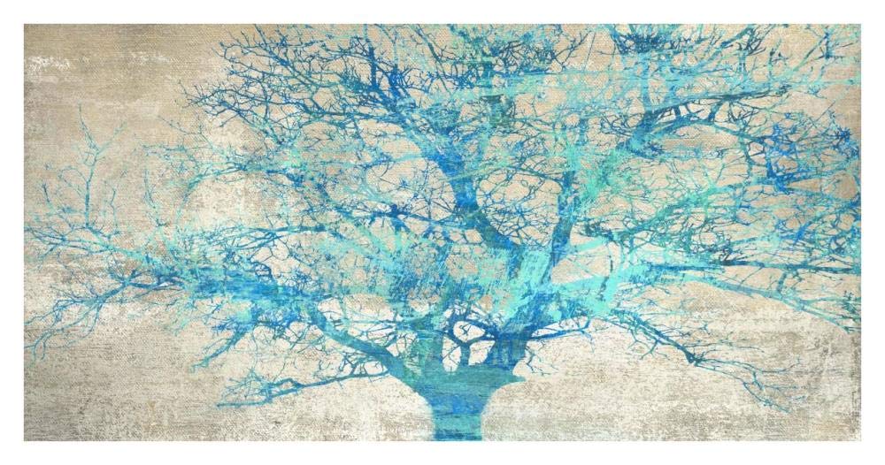 Turquoise Tree-Paper Art-38x20”