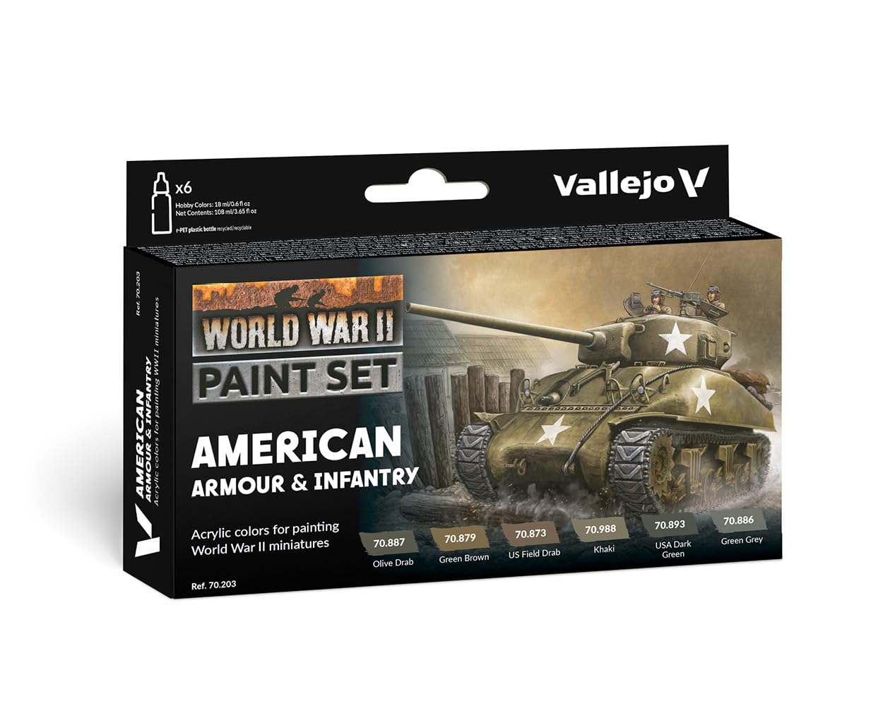Model Color: WWII American Armour & Infantry (6)