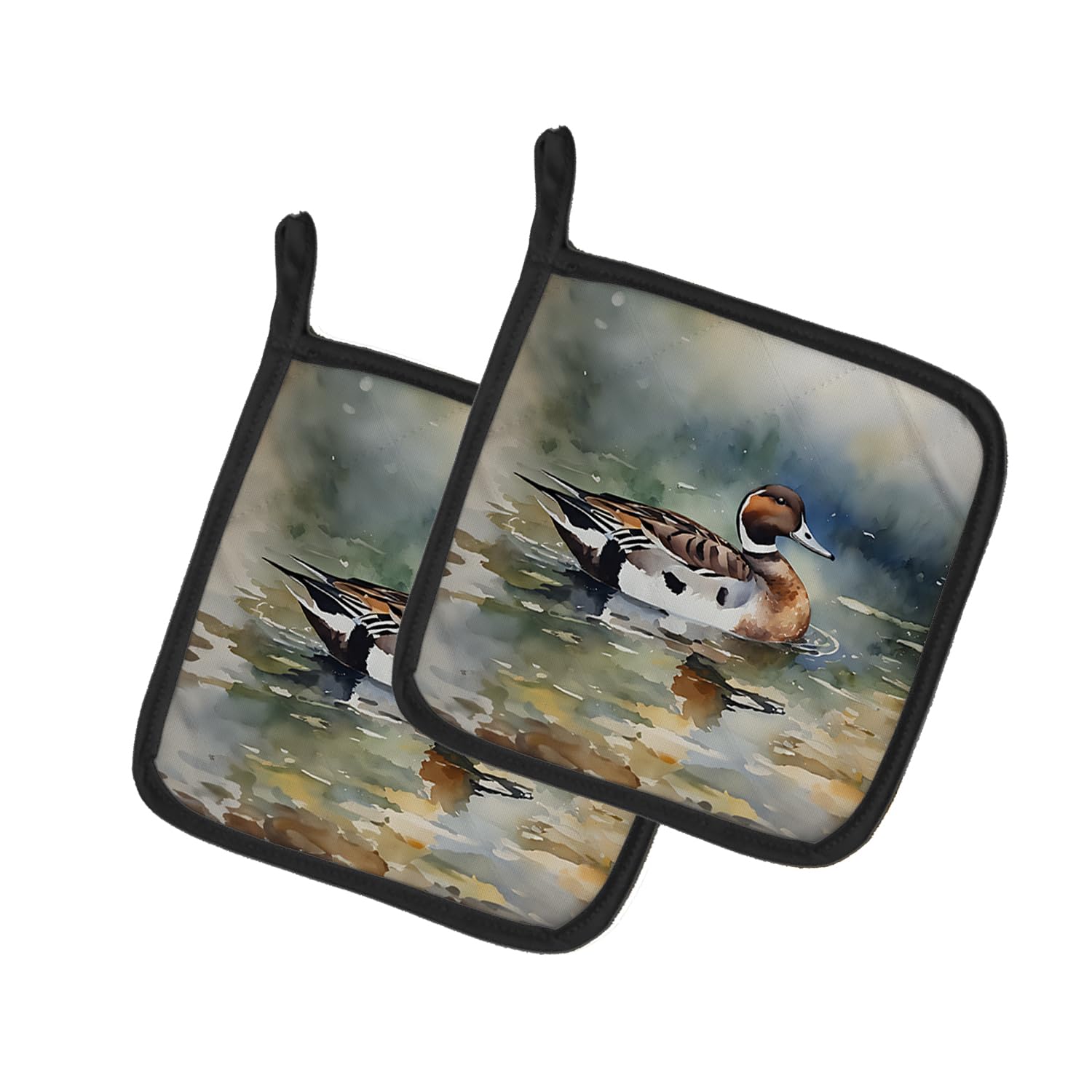 Northern Pintail Pair of Pot Holders