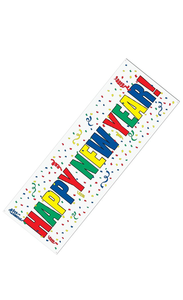 Happy New Year Sign Banner