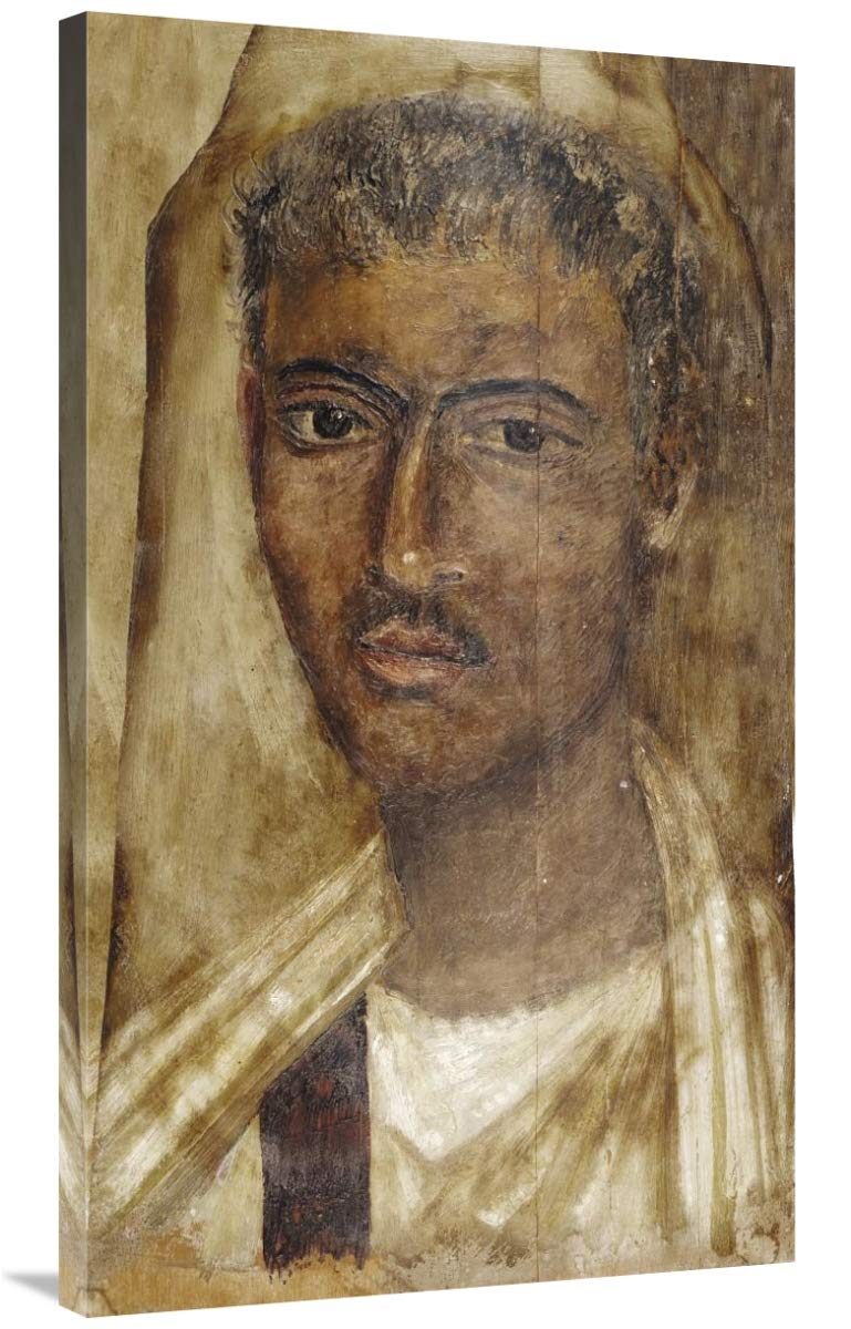 Mummy Portrait of a Man-Canvas Art-23.6x40”
