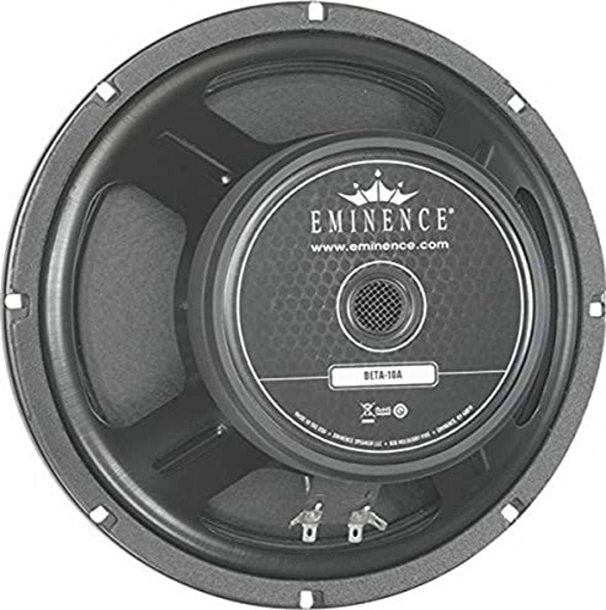 10-in Bass Guitar Speaker, 500W Max, 8 ohms w/Aluminum voice coil