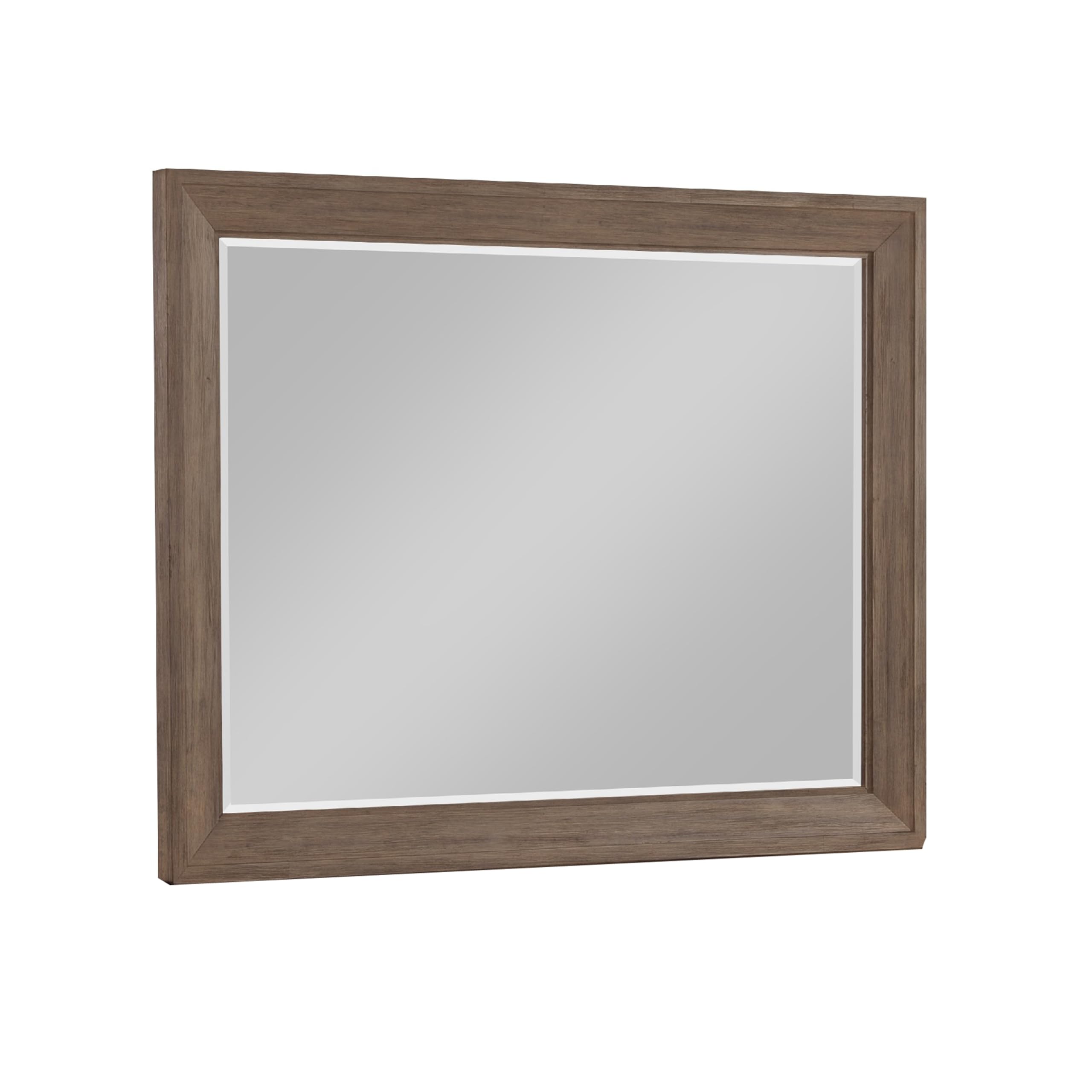 Henry Dresser Mirror, Vintage Mocha Brown, Picture Frame Molding, 39x50