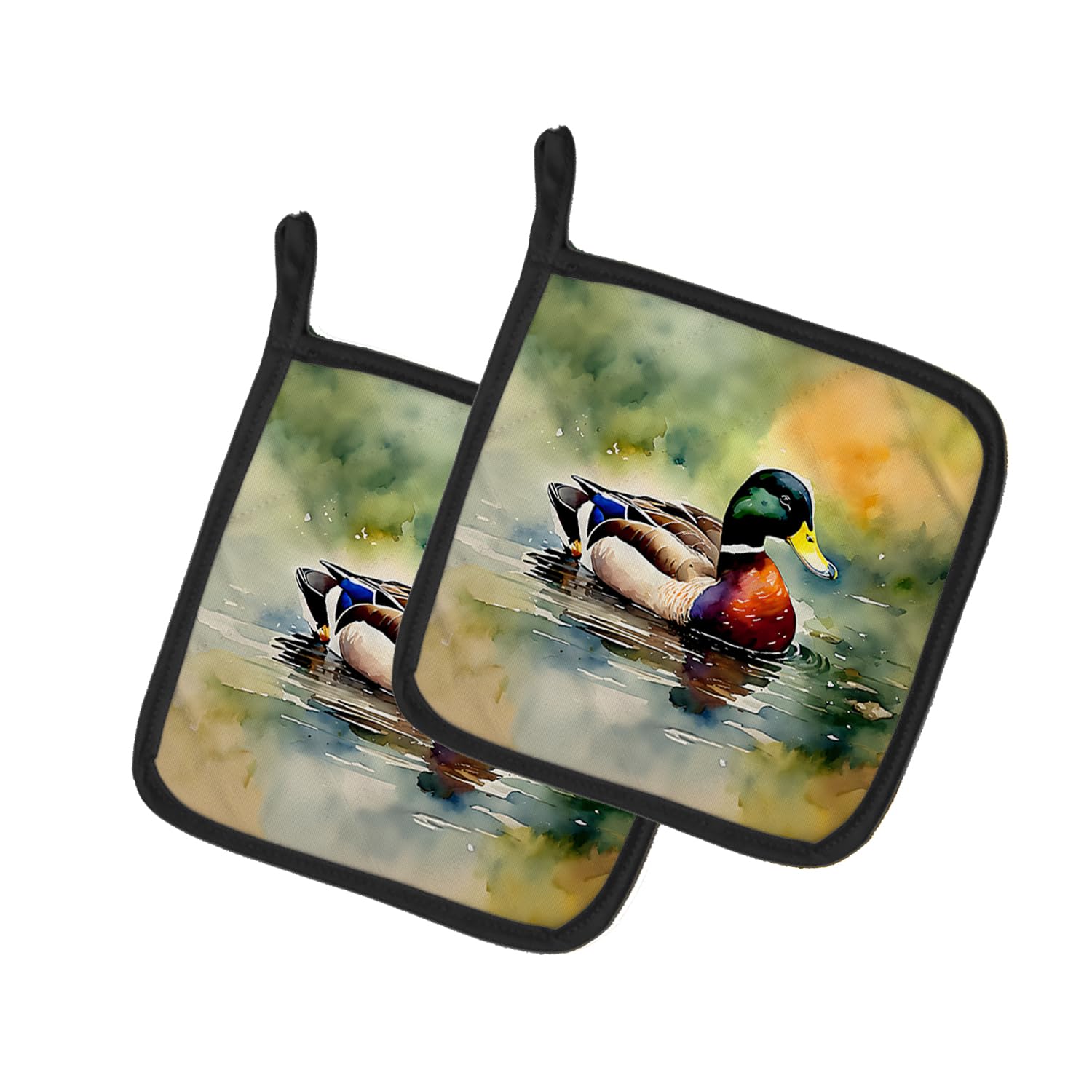 Mallard Pair of Pot Holders
