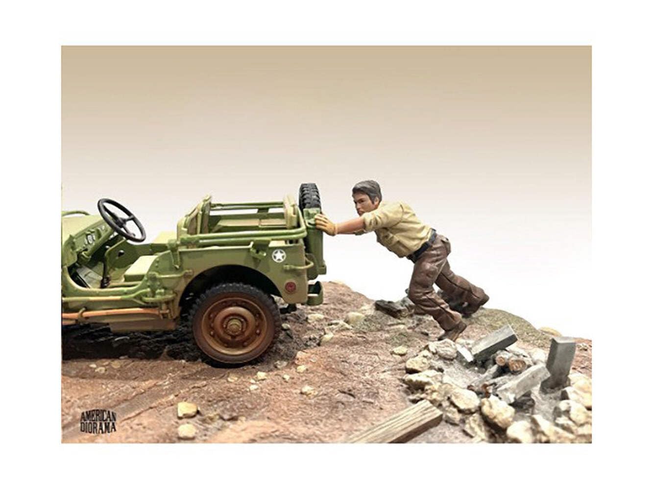 4X4 Mechanic Figure 5 for 1/18 Scale Models by American Diorama
