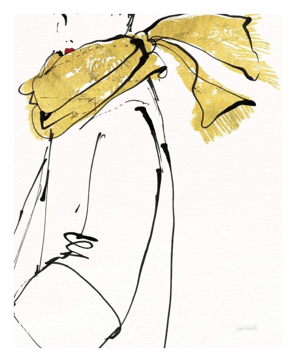 Fashion Strokes II no Splatter -Paper Art-22x26”