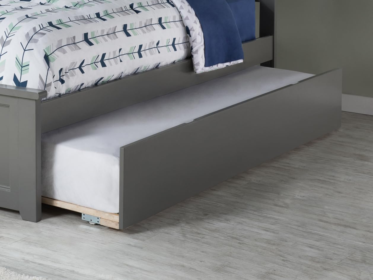 Urban Trundle Bed Twin Extra Long in Grey