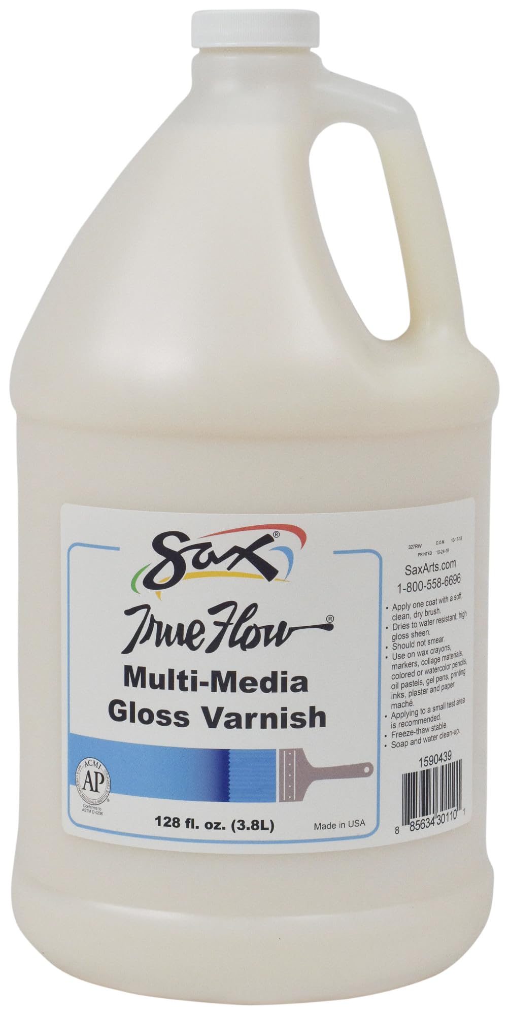 Sax Multi-Media Varnish, Gloss Finish, 1 Gallon