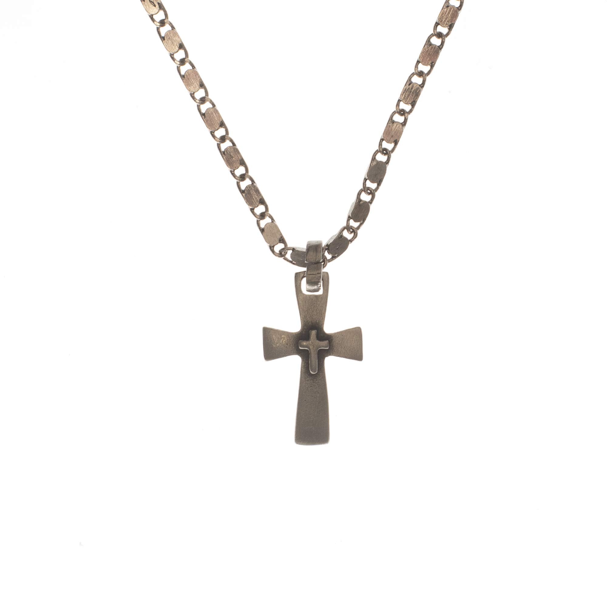 Nk-Pewtcross/Cr-21Sp Bead Ch