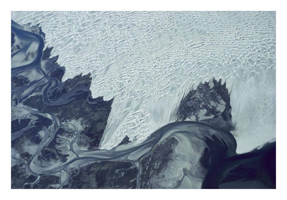 Guerrero Negro dunes, aerial view, Baja California, Mexico-Paper Art-26x18”