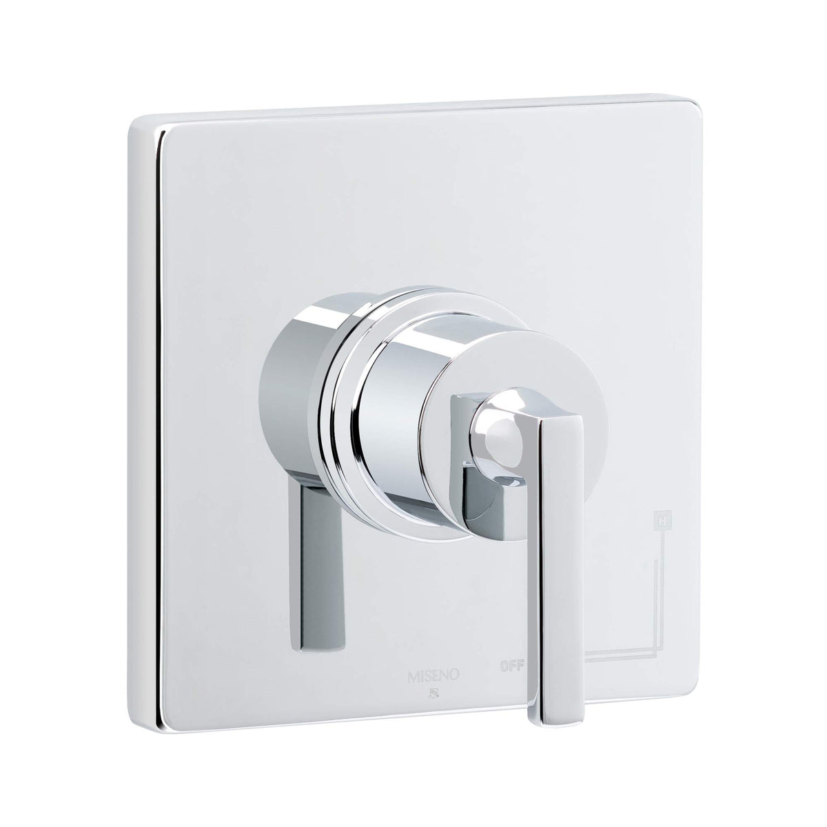 Miseno Mvt650 Elysa Pressure Balanced Valve Trim Only With Single Handle - Less Rough In - Polished Chrome
