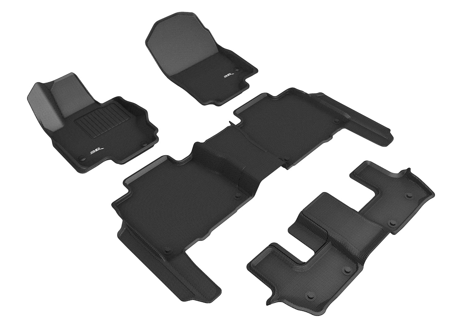 3D MAXpider MERCEDES-BENZ GLS-CLASS 2020-2022 KAGU BLACK R1 R2 R3 (NO EXECUTIVE REAR SEAT PACKAGE)