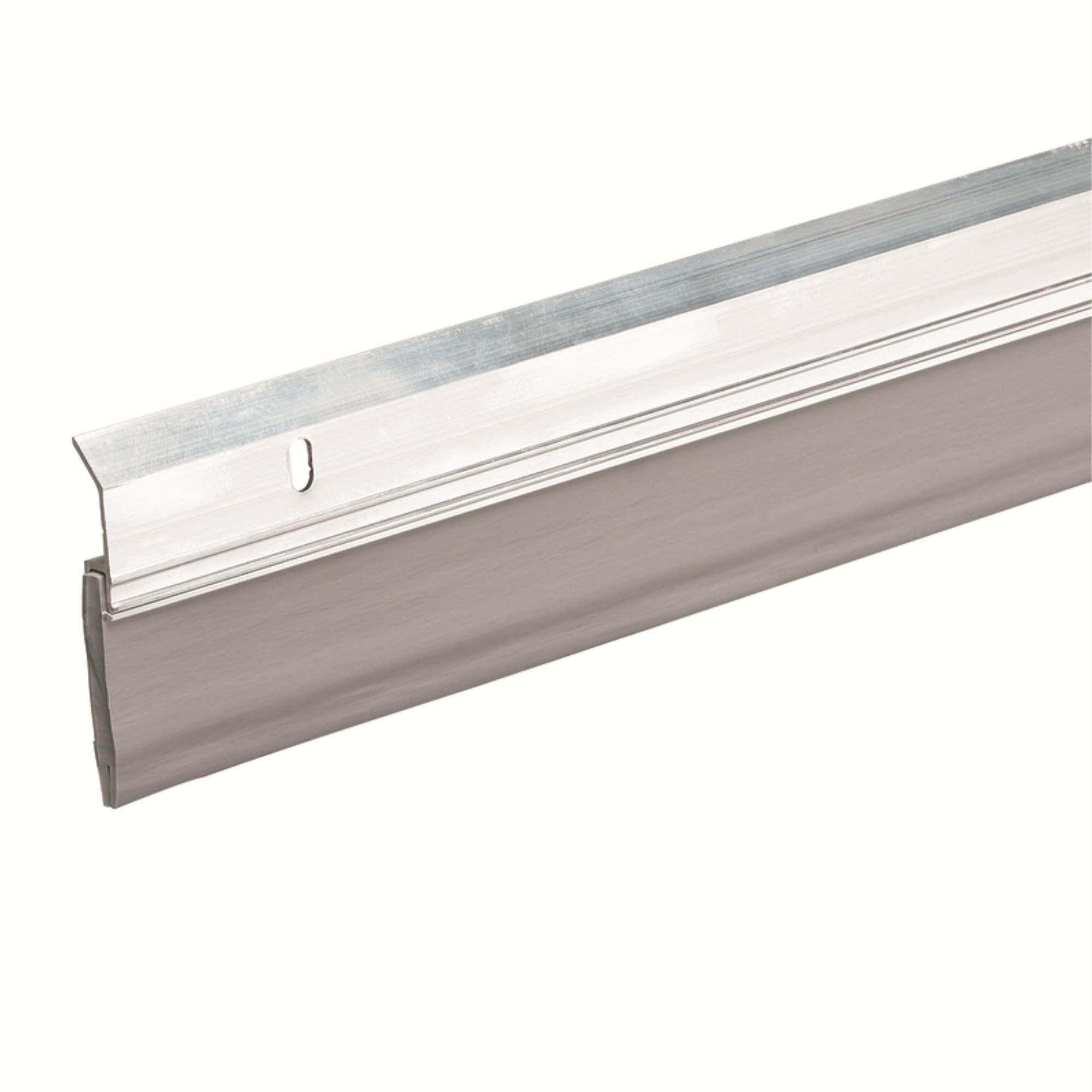 Frost King A82/36H Extra Wide Heavy Duty Alum/Vinyl Door Sweep, 2-3/8In Wide X 36In Long, Silver